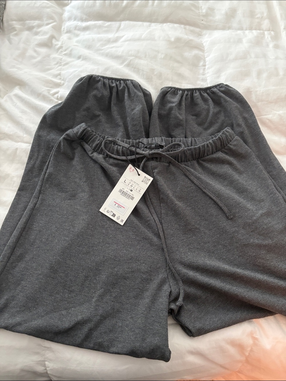 Women’s Gray Elastic Waist ballon pants